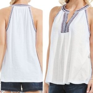 Two By Vince Camuto Embroidered Halter NEW XS Tank